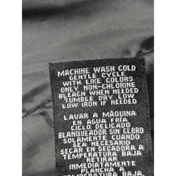 Members Only Bomber Jacket Black Camo Zip Flight Satin Hooded Grunge Mens M A057 - Picture 13 of 14